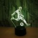 3D LED Night Light Football Player RGB