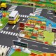 Bērnu Plāns Paklājs ar Ceļa zīmēm, 130 x 100 cm | Children\'s Slim Mat Carpet with Road Signs, 130 x 100 cm