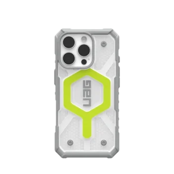 Чехол UAG Pathfinder Clear Magsafe для iPhone 16 Pro, совместимый с MagSafe - зеленый