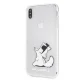 Чехол Karl Lagerfeld Choupette Fun для iPhone XS Max, прозрачный