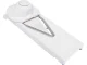 Vegetable and Fruit Slicer Grater with Interchangeable Blades, White