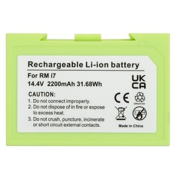 Battery for iRobot Roomba i7, 14.4V, 2.2Ah, Li-ion for Robot Vacuum Cleaner