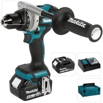 Аккумуляторная дрель-шуруповерт Makita DDF492RTJ 18V 2x 5.0 Ah Makpac