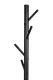 Stāvpakaramais drēbēm metāla 7 āķi 177 cm ModernHome, melns
