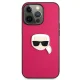 Karl Lagerfeld Ikonik Karl vāciņš iPhone 13 Pro / 13 6.1\", rozā