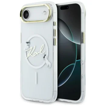 Karl Lagerfeld IML Choupettes Karl Script Logo MagSafe Case for iPhone Air - Clear