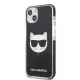Karl Lagerfeld Choupette Head vāciņš iPhone 13 mini, melns
