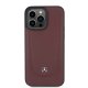 Mercedes iPhone 15 Pro Case Leather Urban Bengale, Red