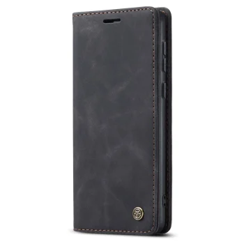 Samsung Galaxy A55 ( SM-A556B/DS ) CASEME Wallet Magnetic Leather Case Cover, Black | Telefona Vāciņš Maciņš...