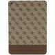 Guess iPad 10.2\" atlokāms maciņš 4G Stripe Allover, brūns