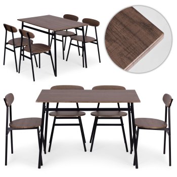 Обеденная группа OSLO стол и 4 стула для кухни ModernHome