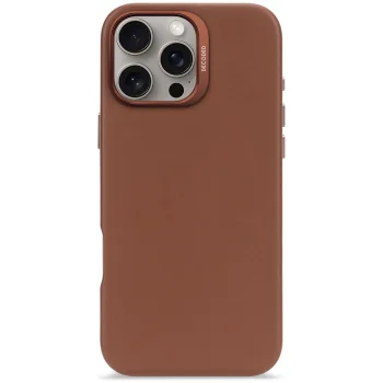 Чехол Decoded Leather Backcover для Apple iPhone 16 Pro Max, коричневый