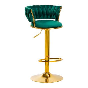 Velvet Makeup Chair 4Rico QS-B313a, Green