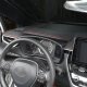 Dekoratīvā līste auto salonam 2 m, melna ar sarkanu nošuvumu
