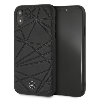 Кожаный чехол Mercedes Twister для iPhone Xr - Черный