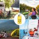 Waterproof Dry Bag Backpack for Hiking Camping Canoeing Traveling 10L, Yellow