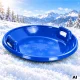 Round plastic snow saucer with handles, 62 cm, blue