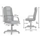 Ergonomisks biroja krēsls Sofotel 518B ar mikrotīklu, melns