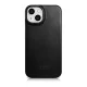 Кожаный чехол-книжка iCarer для iPhone 14 Plus с MagSafe, черный (AKI14220707-BK)