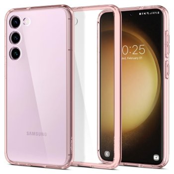 Samsung Galaxy S23 (SM-S911) Spigen Ultra Hybrid Case Cover, Rose Crystal | Чехол Кабура Кейс...