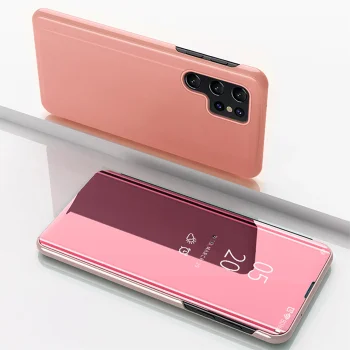 Чехол-книжка Clear View Case для Samsung Galaxy S25, розовый