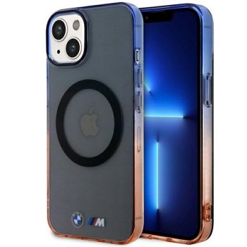 Apple iPhone 14 Plus 6,7" BMW Gradient Bumper MagSafe Case Cover, Black | Telefona Maciņš Vāks Apvalks Bampers