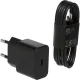 Зарядное устройство Samsung EP-T2510XBEGEU GaN 25W с кабелем USB-C, черное