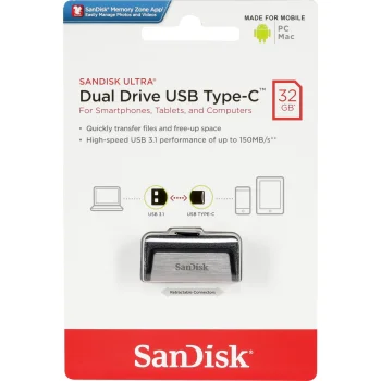 SanDisk Ultra Dual Drive 32GB Type-C USB zibatmiņa SDDDC2-032G-G46