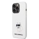 Karl Lagerfeld Silicone Choupette vāciņš iPhone 14 Pro Max - Balts