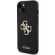 Apple iPhone 15 6.1\'\' Guess Leather Perforated 4G Glitter Logo Case Cover, Black