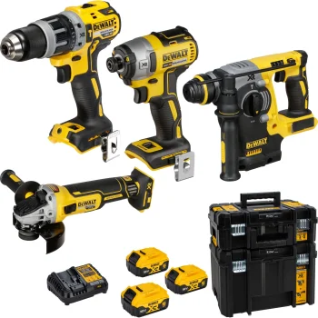 Набор аккумуляторных инструментов DeWalt DCK422P3T-QW 18V XR (3x 5.0 Ач)