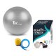 Veovision Sport Exercise Fitness Gym Ball - 65cm, Silver
