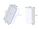 Wireless Kinetic Doorbell with LED, 130m, Waterproof, White