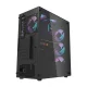 Datora korpuss Darkflash DK351 + 4 RGB ventilatori, melns