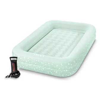 Надувной матрас Intex для детей с бортиками и насосом, 168x107x25 см