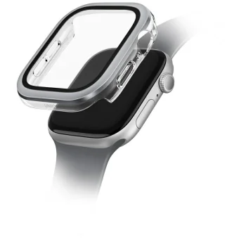 Uniq Voute aizsargstikls un vāciņš Apple Watch 10/11 42mm Silver