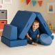 Детский модульный диван-конструктор ECOTOYS из 8 подушек, синий