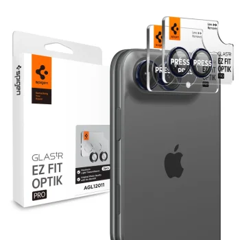 Spigen Optik Pro Glas.tR EZ Fit iPhone Duo kameras aizsargstikls 2 gab., Navy Blue