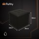 Ruhhy Folding Pouf with Storage, 38x38x38 cm, Black