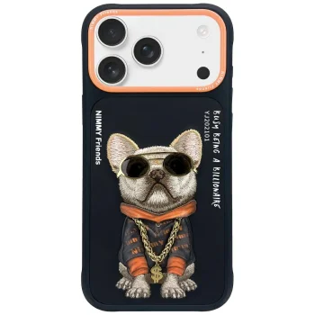 Чехол Nimmy Glasses Cool Dog для iPhone 17 Pro - Черный