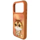 Чехол Nimmy Big Eyed Pet 2.0 с котом для iPhone 17 Pro Max – оранжевый