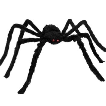 Malatec 90cm Large Artificial Spider Halloween Decoration, Black