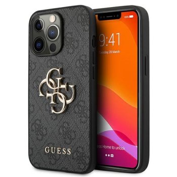 Guess 4G Big Metal Logo vāciņš Apple iPhone 13 Pro / 13 pelēks
