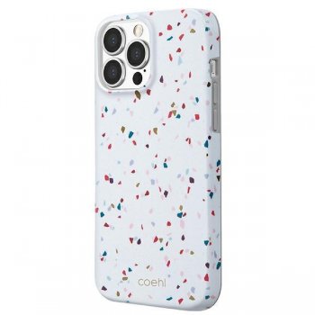 Apple iPhone 13 Pro Max 6,7" Uniq Etui Coehl Terrazzo Case Cover, White | Telefona Maciņš Vāks Apvalks Bampers