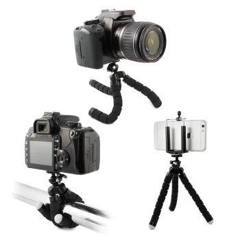 Mini galda statīvs telefonam kamerai ar elastīgām kājām | Table Tripod for Phones Cameras Gopro