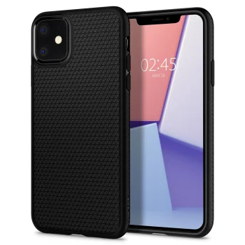 Spigen Liquid Air vāciņš iPhone 11, Melns