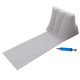 Inflatable beach mat with backrest and pillow, universal, grey