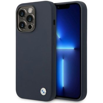 Apple iPhone 14 Pro 6.1'' BMW Silicone Metal Logo MagSafe Case Cover (BMHMP14LSILNA), Navy | Telefona Maciņš Vāks...