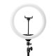 Glow 13\" riņķveida lampa ar statīvu 10W, melna