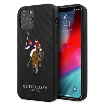 Apple iPhone 12 Pro Max 6.7" US Polo Embroidery Collection Case Cover (USHCP12LPUGFLBK), Black | Чехол Кейс...